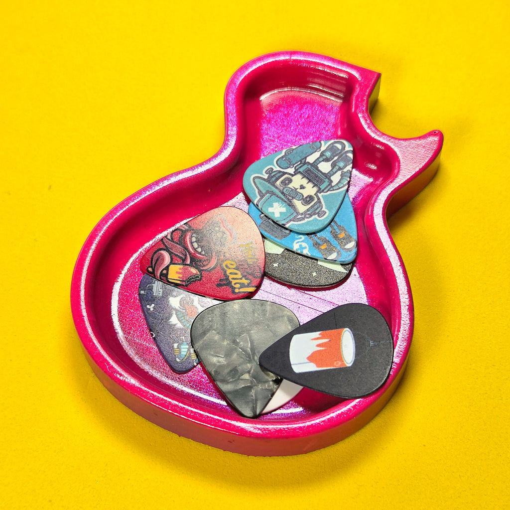 Les Paul Inspired Guitar Pick Tray