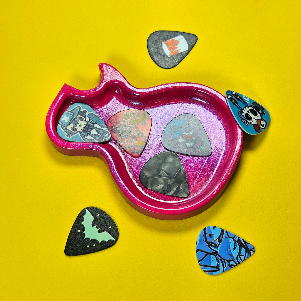 Les Paul Inspired Guitar Pick Tray