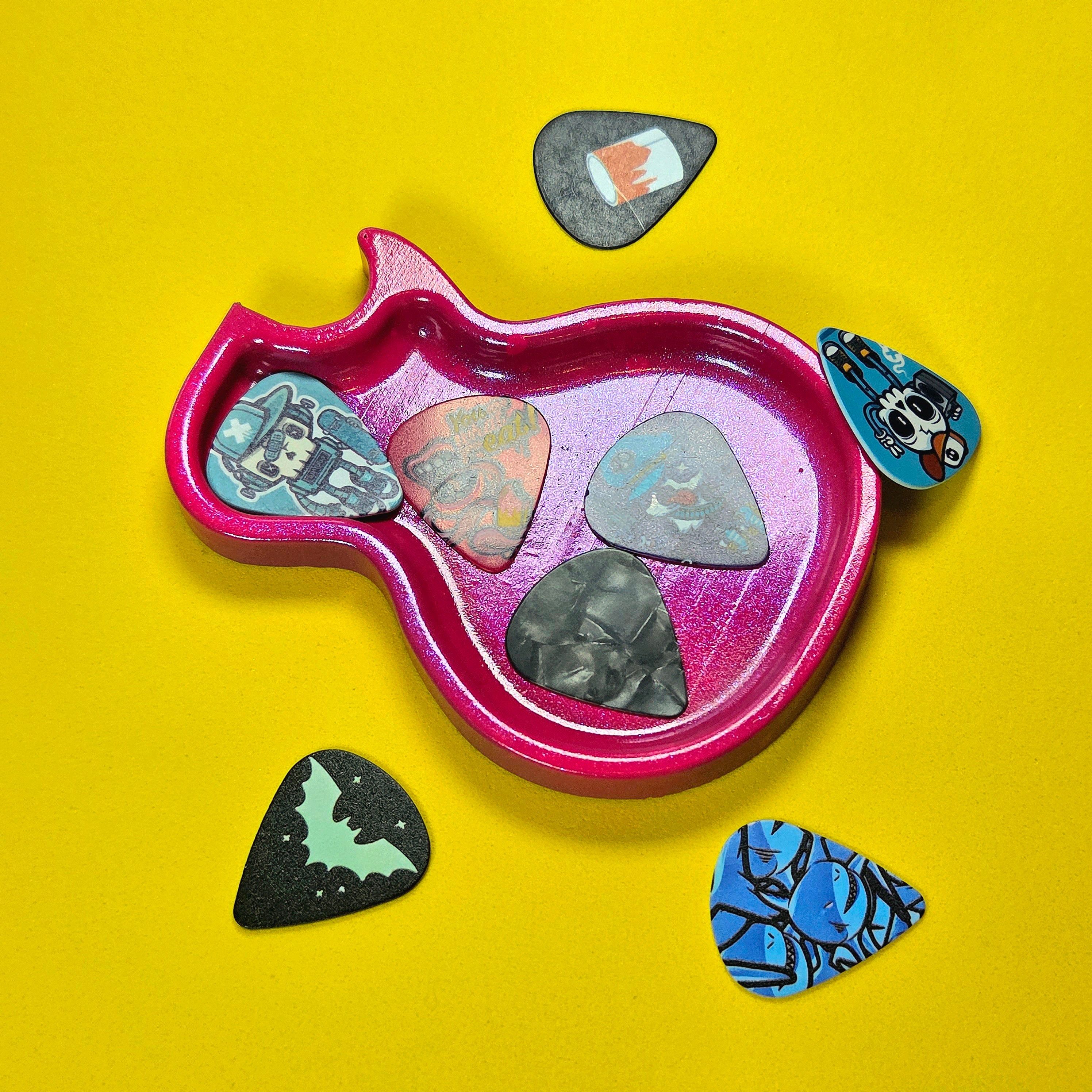 Les Paul Inspired Guitar Pick Tray