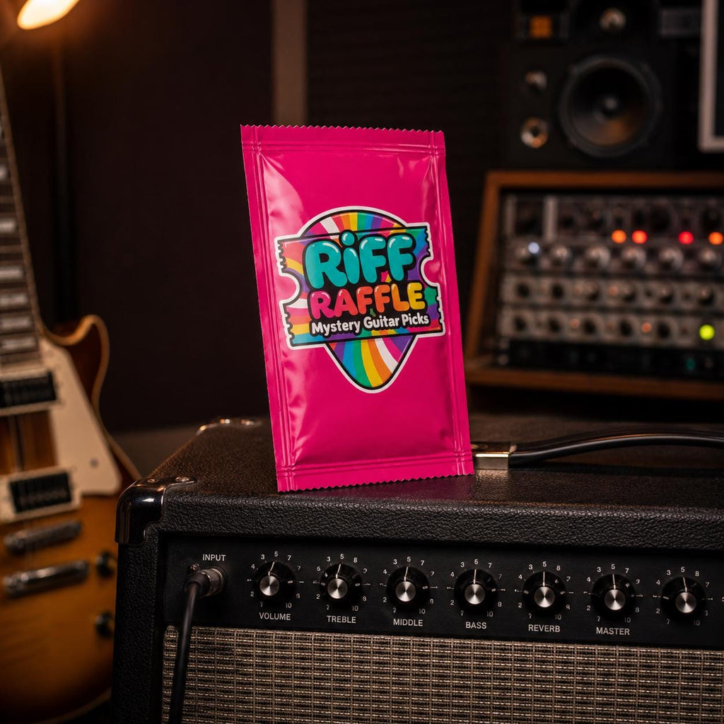 Mystery Guitar Picks (Pack of 10) | Plectrum Set | Guitar Accessories | Gift for Guitarist | Random Picks | Riff Raffle | Handmade